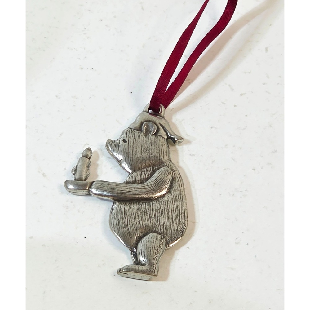 Danforth Pewterers pewter Disney Classic Pooh Christmas Ornament With Ribbon